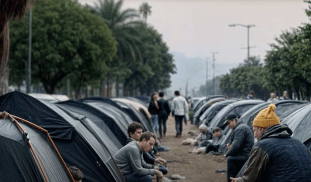 Example of what Pathfinders's The Tent City Pilot Project Vallejo is a structured, safe, and service-connected temporary housing initiative by Pathfinders for Hope, bridging the gap between emergency shelters and long-term housing solutions like the Broadway Project.will look like.